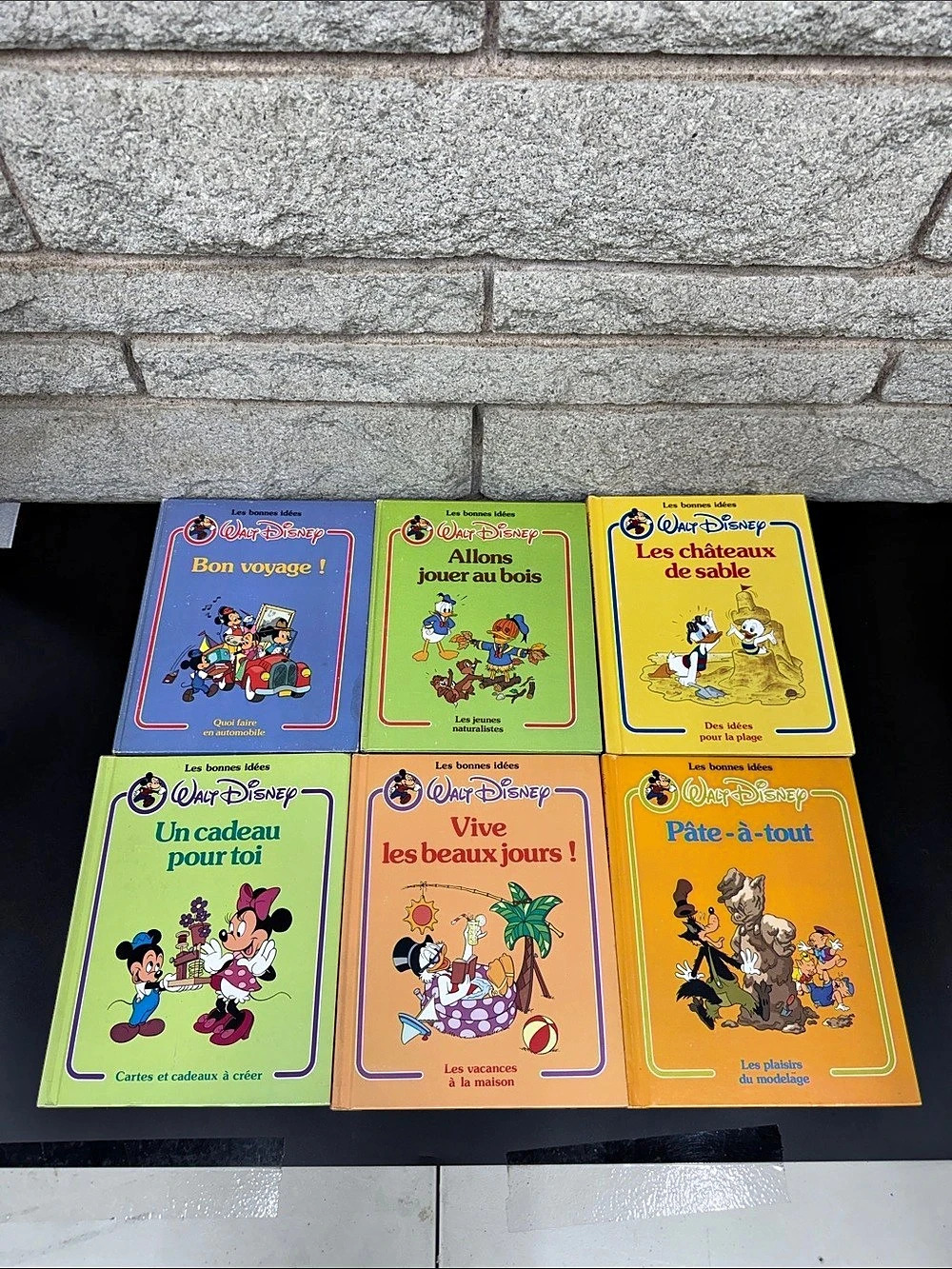 Walt Disney Les bonnes idées Set of 6 Vintage Children's Books French Activity